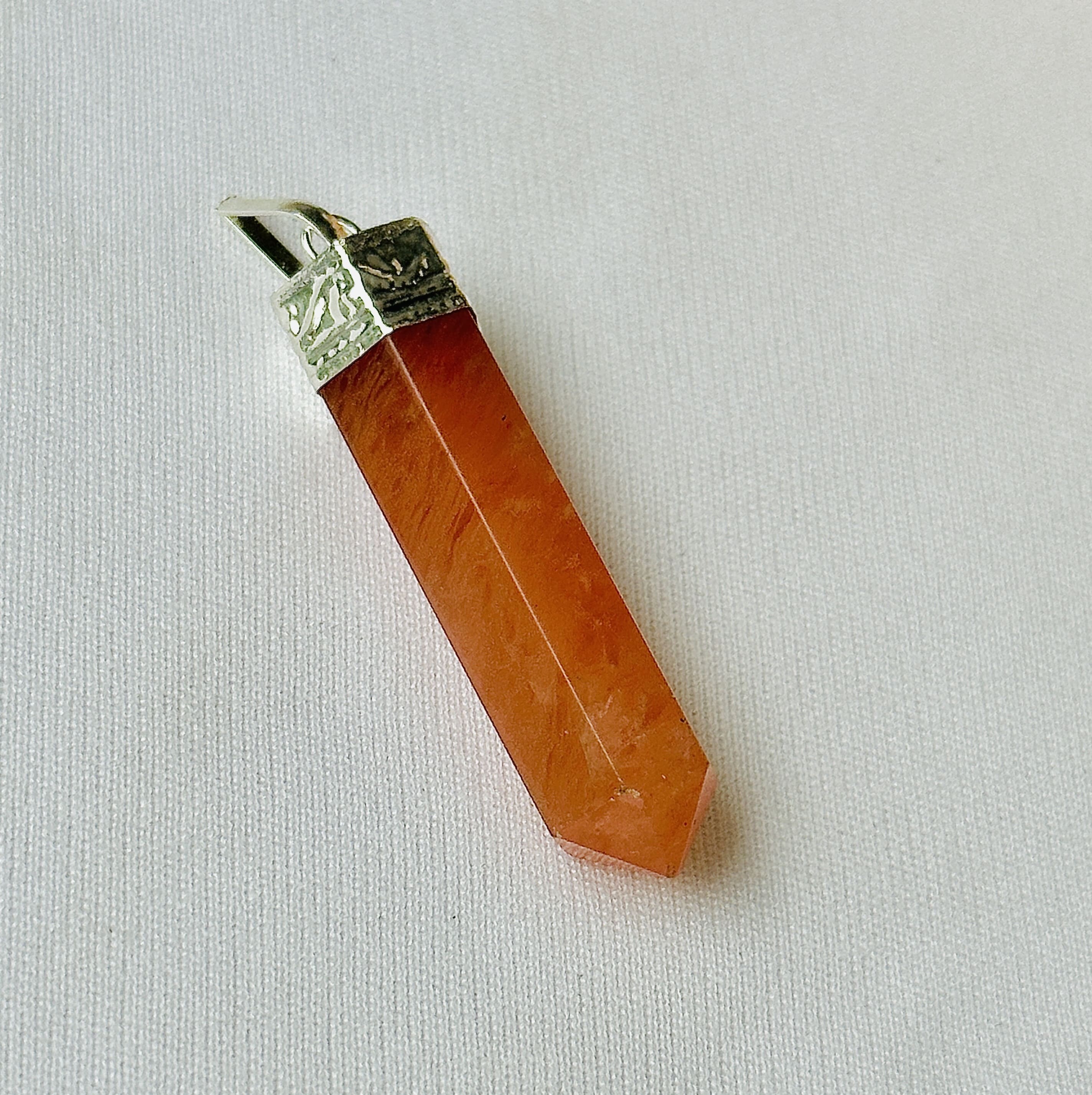 Red Aventurine Pencil Pendant